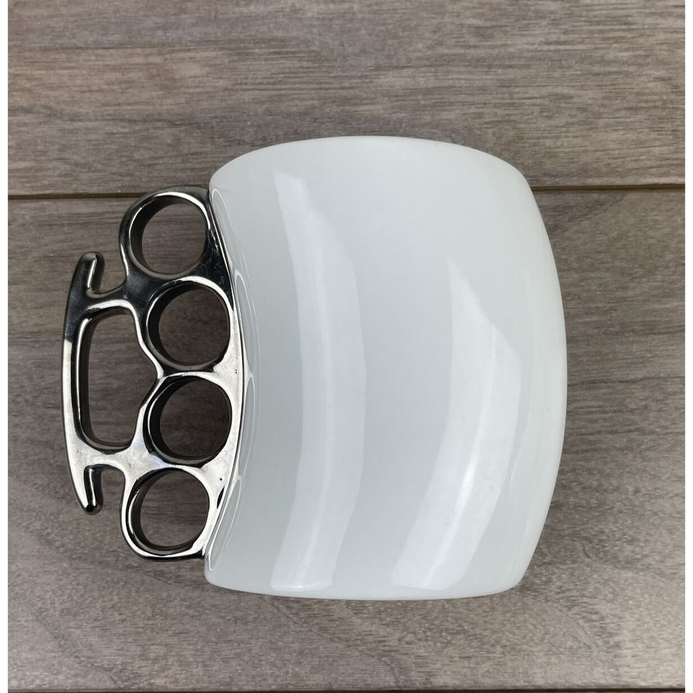 Fisticup Knockout Fred Brass Knuckles Mug Designed By Jean C Karich 2009